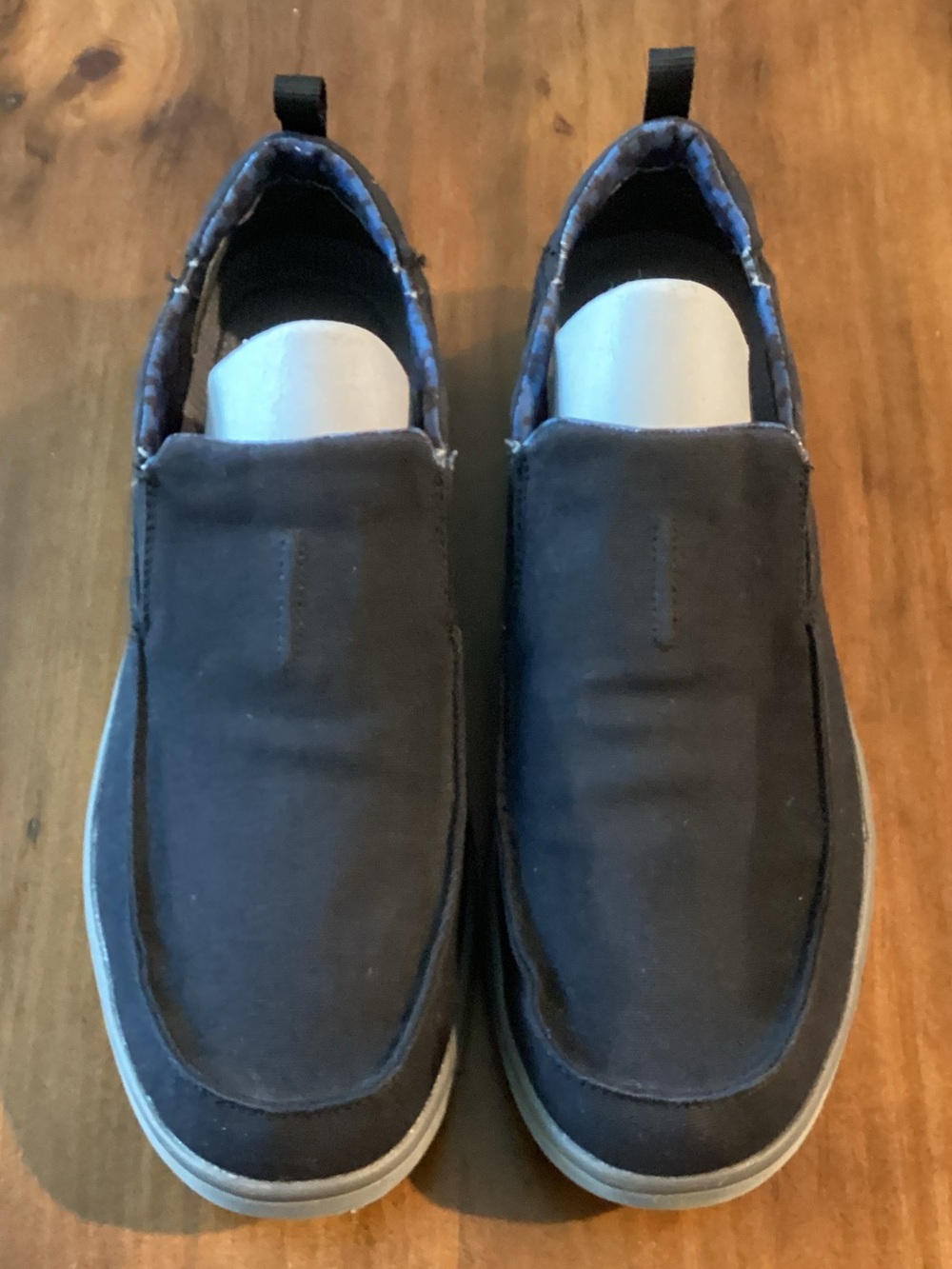 Skechers Men's Slip-On Loafers in Navy and Gray